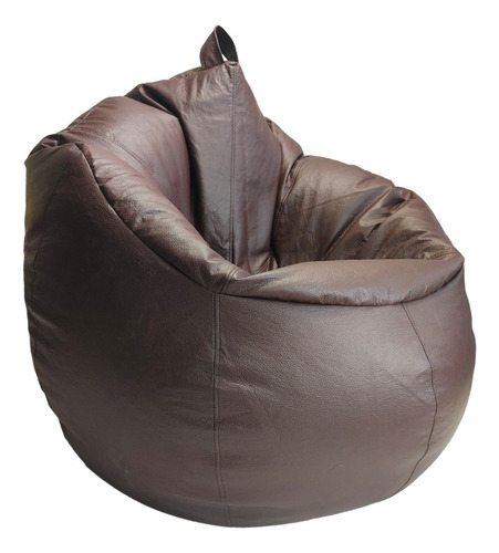Sillón Puff Oval Confortable Color Chocolate