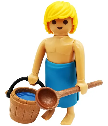 Chico De Sauna Serie 18 Figures Sobre Azul Playmobil 70369