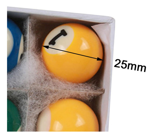 Juego De Mini Bolas De Mesa De Billar De 16 Piezas, Juego