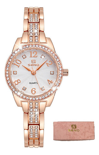 Zq Reloj De Cuarzo Con Diamantes Seno Fashion Para Mujer