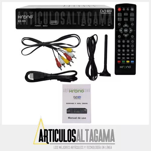 Decodificador Krono Tdt Barato Tv Digital Dvb Hdmi Antena - Compucatj