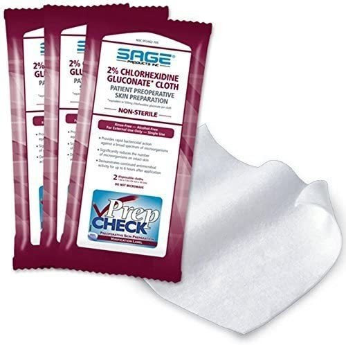 Sage 2% Chlorhexidine Gluconate (chg) Cloths - Each (1 Packa