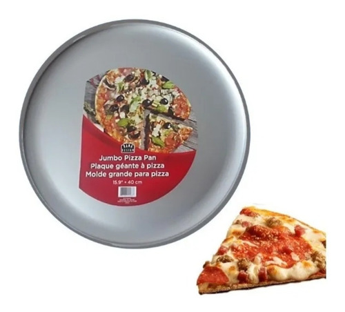 Molde Pizza Extragrande 40cm Acero De Hornear Resistente. St
