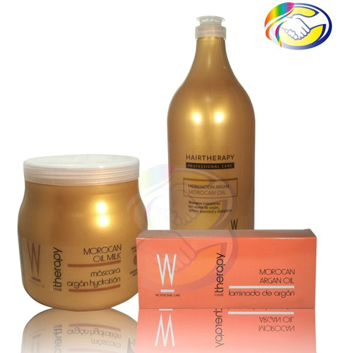 Morocan Argan W Hair Therapy( Mascara, Ampollas, Shampoo)