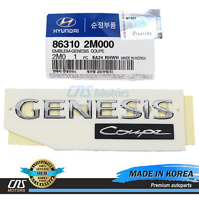 Genuine Trunk Lid Emblem For 10-16 Hyundai Genesis Coupe Ddf