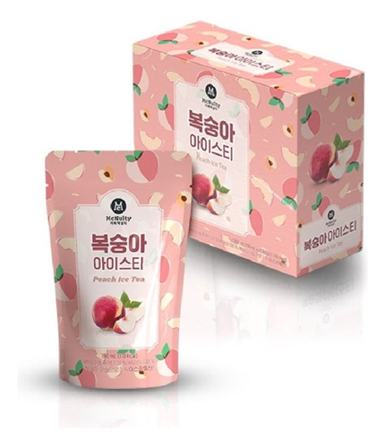 Bebida Coreana Mcnulty Te Helado Durazno 10 Pzs 190 Ml