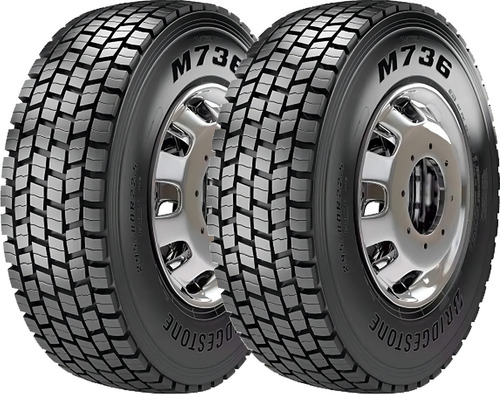 Kit de 2 pneus Bridgestone Cargo M736 295/80 R22.500000 152/148