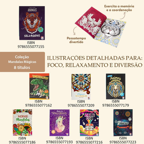 Livro Mandalas Magicas: Dinossauros, De Mammoth World. Editorial Happy Books, Capa Capa Dura, Edição 1 Em Português