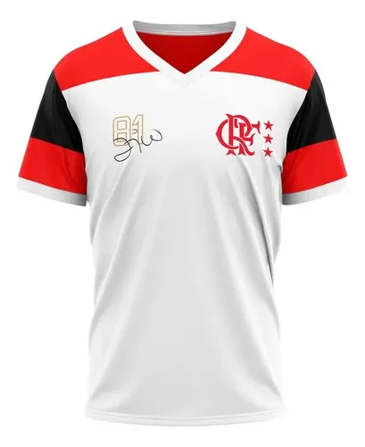 Camisa Flamengo Masculina Zico 10 Retrô Oficial Braziline