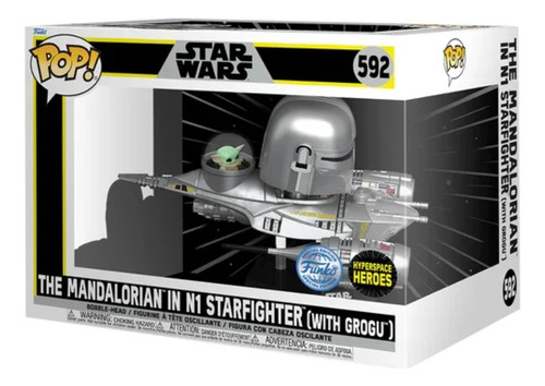 Funko Pop Star Wars 592 The Mandalorian In N1 Starfighter