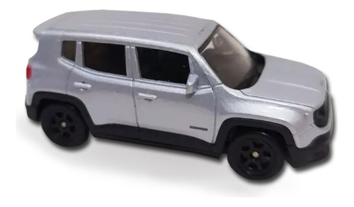 Miniatura Carro Carrinho Jeep Renegade 1:64 California Toys Cor Prata