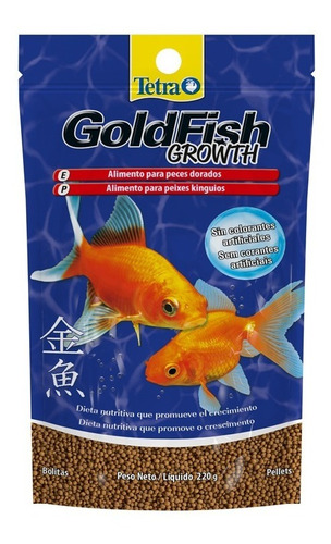 Tetra Goldfish Growth Pellets 220gr Alimento Peces Agua Fria