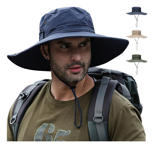 Sombrero Para El Sol Protector Gorro Pescador Anti-uv Visera