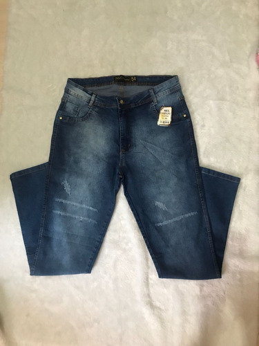 Imagem 2 de 2 de Calça Jeans Feminina Plus Size