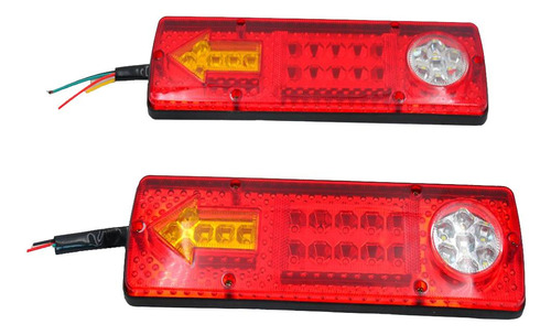 2x Led Coche Camión Remolque Luces Traseras Indicador De