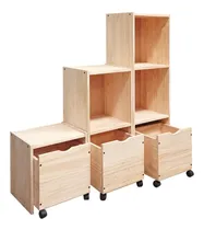 Comprar Combo 3 Baul Organizador Juguetero Cajon Ruedas Comodo