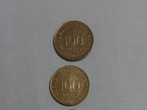 Moneda 100 Pesos Del 78 79 80 Y 81