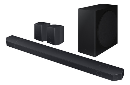 Alto-falantes traseiros Samsung Wifi Soundbar + 9.1.4 Ch HW-q cor preta