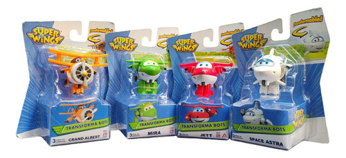 Set Super Wings Aviones Transformables 4 Avioncitos Fotorama