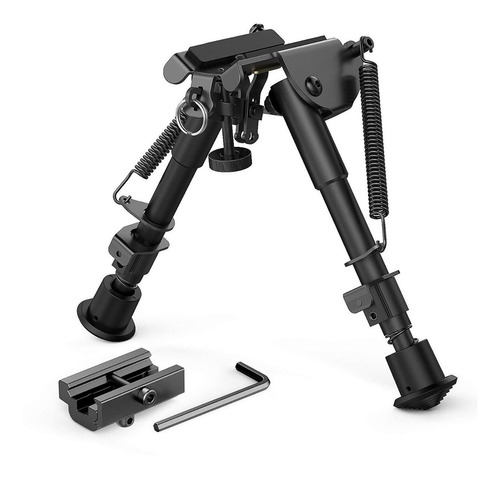 BiPod De Rifle Ajustable De 6 A 9 Pulgadas Con Adaptador De