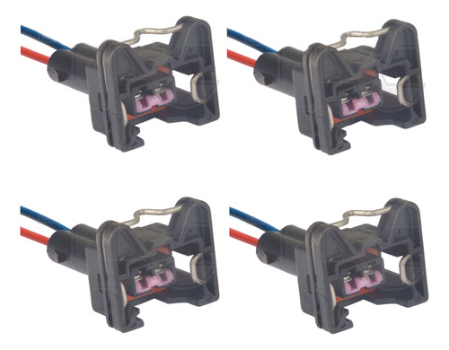 4 Conectores Chicote Sensor Temperatura/bico Injetor 2 Vias