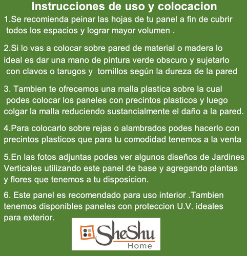 Imagen 2 de 8 de Jardin Vertical Artificial Panel Cesped Pack X 10 - Full