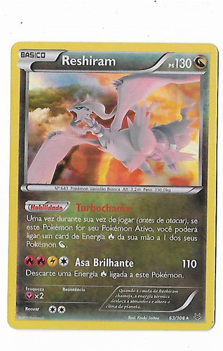 Pokemon Reshiram Holofoil Céus Estronduosos Frete Incluso