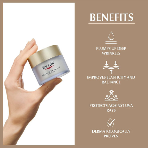 Crema De Noche Eucerin Con Ácido Hialurónico 50 Ml: Hidratan
