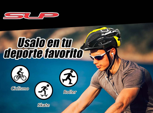 Imagen 8 de 10 de Casco Bicicleta Con Visera C/regulacion 21 Ventilaciones