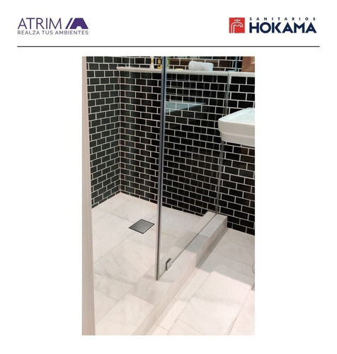 Imagen 5 de 10 de Portareja Cuadrado 15 Desague Baño Acero Compatible Awaduct