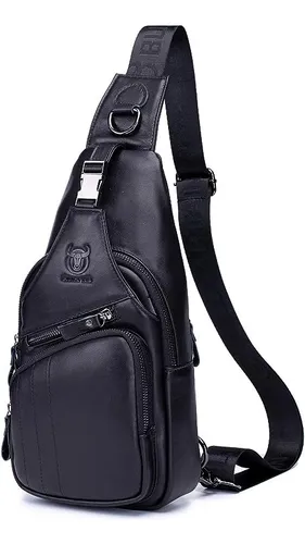 Mochila Bandolera Hombre Piel Mariconera Cruzada Casual Viaje