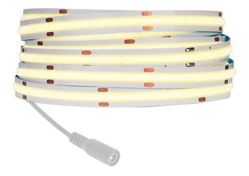 Tira Led Cob Continua 5m Luz Potente 12v Flexible Interior Color de la luz Blanco neutro