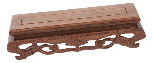 Yarnow Ornamento Base De Madera Plantador Decorativo Rectang