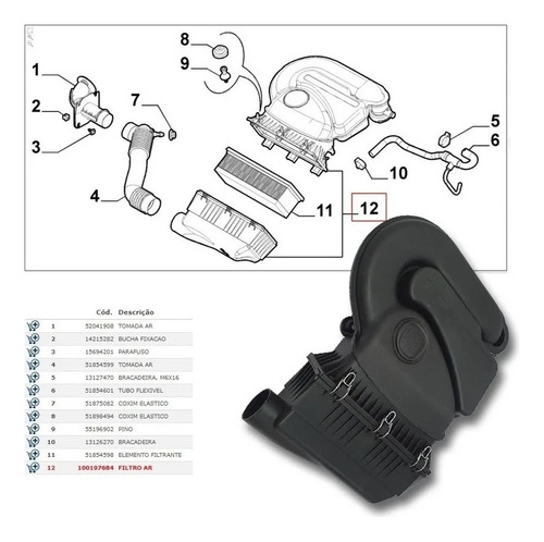 Mangueira Respiro De Óleo Fiat Uno Vivace Evo 51854601
