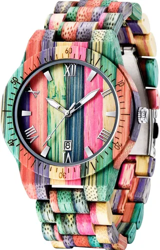 Reloj de madera mercado libre deals