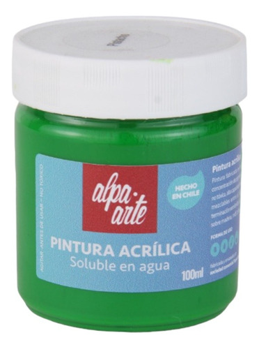 Pintura Acrílica Al Agua 100 Ml Alpa Arte (variedad Colores)