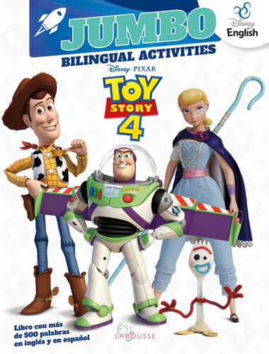 Jumbo Bilingual Disney Pixar Toy Story 4 Nuevo!