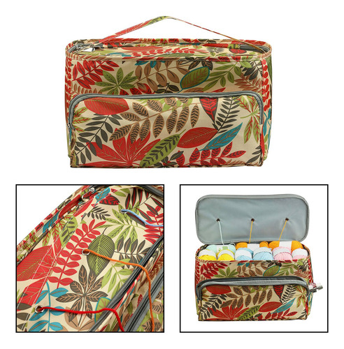 Bolsa De Tejer Portátil Organizador De Hilo Bolso De Mano