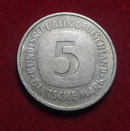 Moneda 5 Marcos Alemania 1975 F Canto Parlante (Usado)