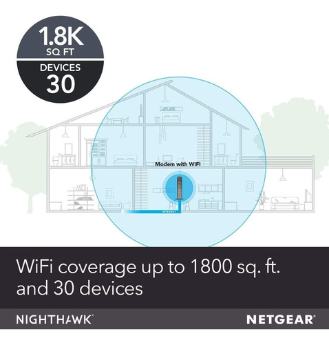 Netgear Nighthawk Cable Módem Wifi Router Combo C7000 - Prov