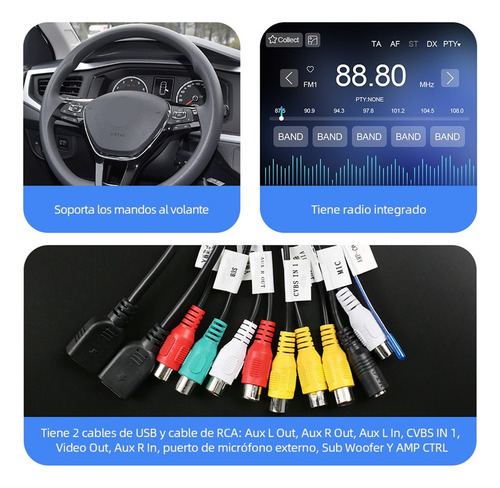 Estéreo 4+64g 4k For Vw Volkswagen Polo 2010-2020 Wifi6 Gps