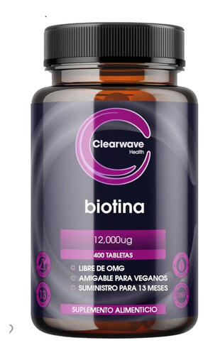 Biotin Biotina 10000 Mcg /365 Pastillas . Para 1 Año