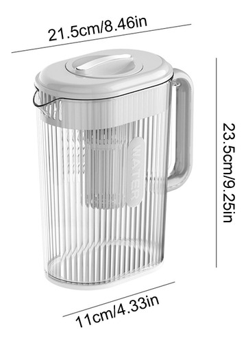 Recipiente Para Té Helado Jarra Con Tapa Jarra De Agua Fría/