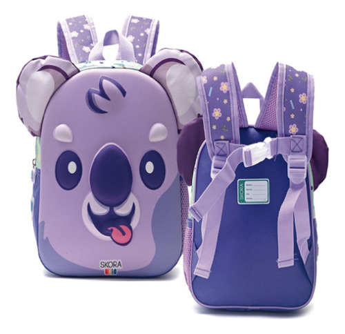 Mochila Infantil Skora Jardin Varios Personajes Animalitos