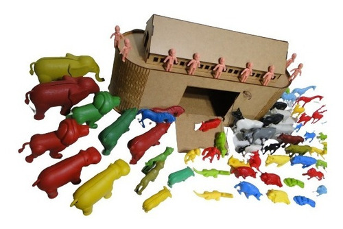 Promoção Arca Noé 60 Animais E 10 Pessoas