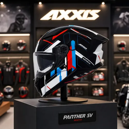 Capacete Moto Axxis Panther Sentry B7 Visor/óculos Solar