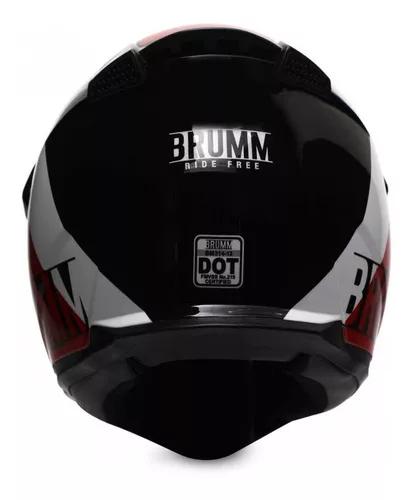 Casco para Motociclista Brumm Extragrande Negro