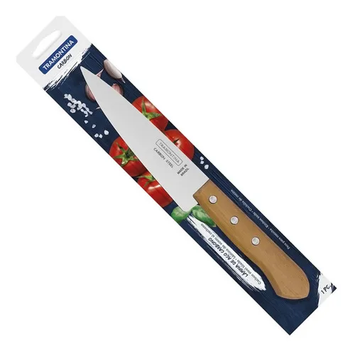 Cuchillo de cocina Tramontina Cabo Madeira de 7 pulgadas