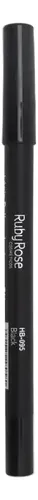 Lápis Delineador Ruby Rose Delineador Hb050 Cor Preto Con Acabamento Fosco