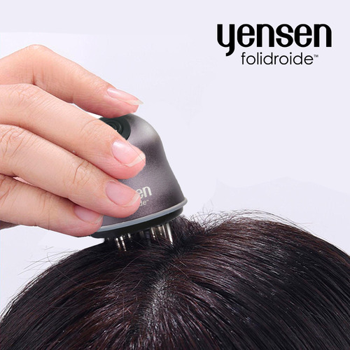 Masajeador Capilar Yensen Con Vibración Caída Cabello Color Gris